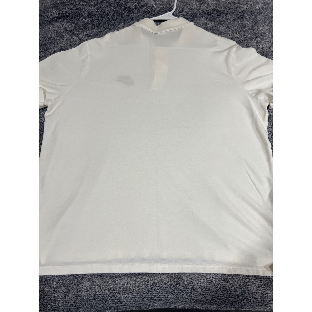Nike Sportswear Mens XXL White Pique Polo Shirt Embroidered Logo Short Sleeve - Picture 11 of 14